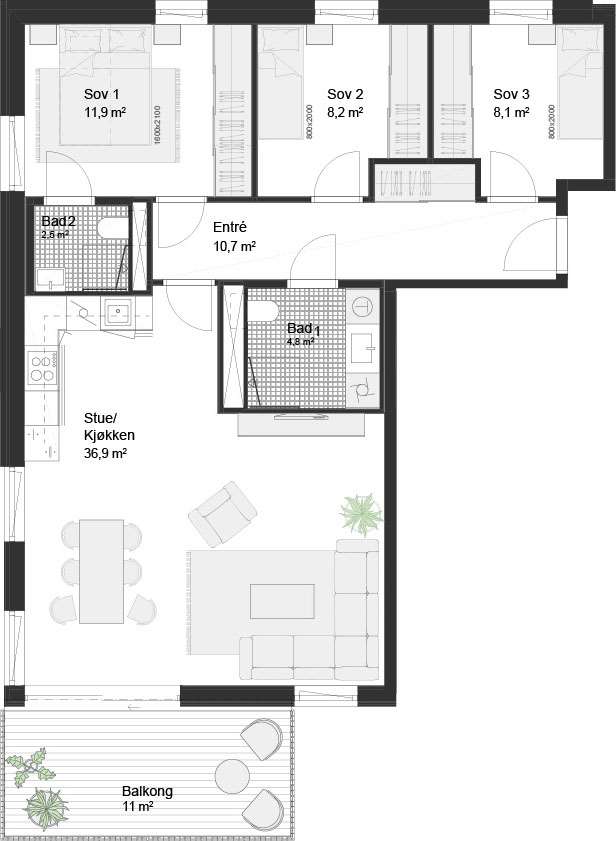 Plantegning 1